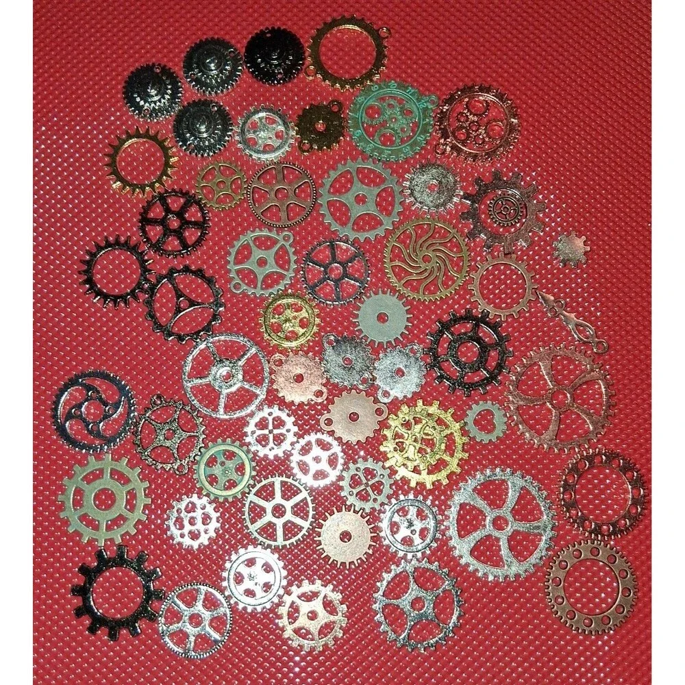 Steampunk Gear Connectors - Industrial Chic Jewelry, Crafts, Scrapbooking 45